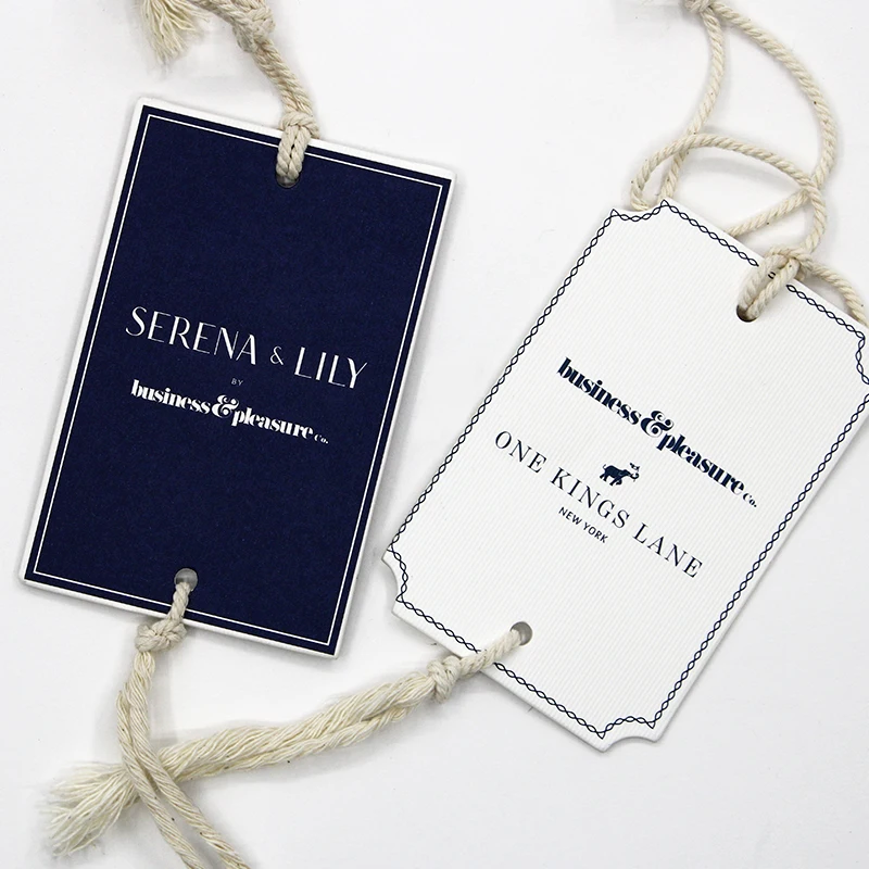 hang tag clothing label card in fashion design