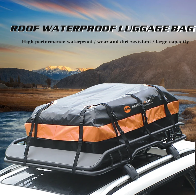 Universal Custom Luggage Trunk Storage Car Roof Carrier Bag 450L Capacity Waterproof Car Roof Bag