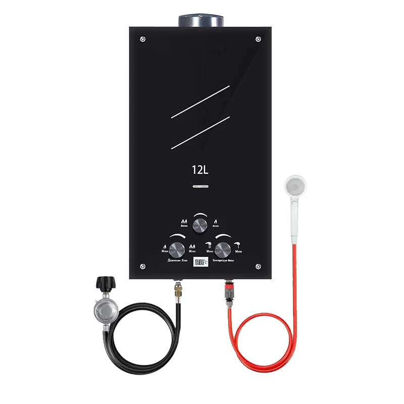 6L To 8L10L 12L 16L  18L 20L 24L LPG/Natural Gas Water Heater Glass Shower Instant Gaz Propane Tankless  Gas Geyser Parts