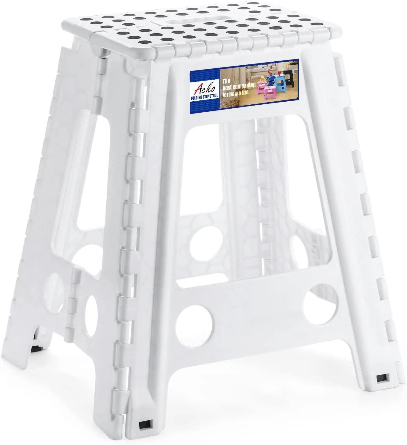 18 inch loading 150kg  Lightweight Folding Step Stool is Sturdy Enough to Support Adults and Safe Enough for Kids