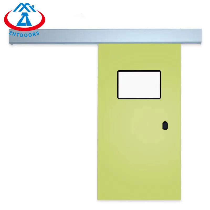 ZHTDOORS China Factory Direct Sales UL Standard 180 Minute Hospital Operating Room Fireproof Airtight Automatic Sliding Door