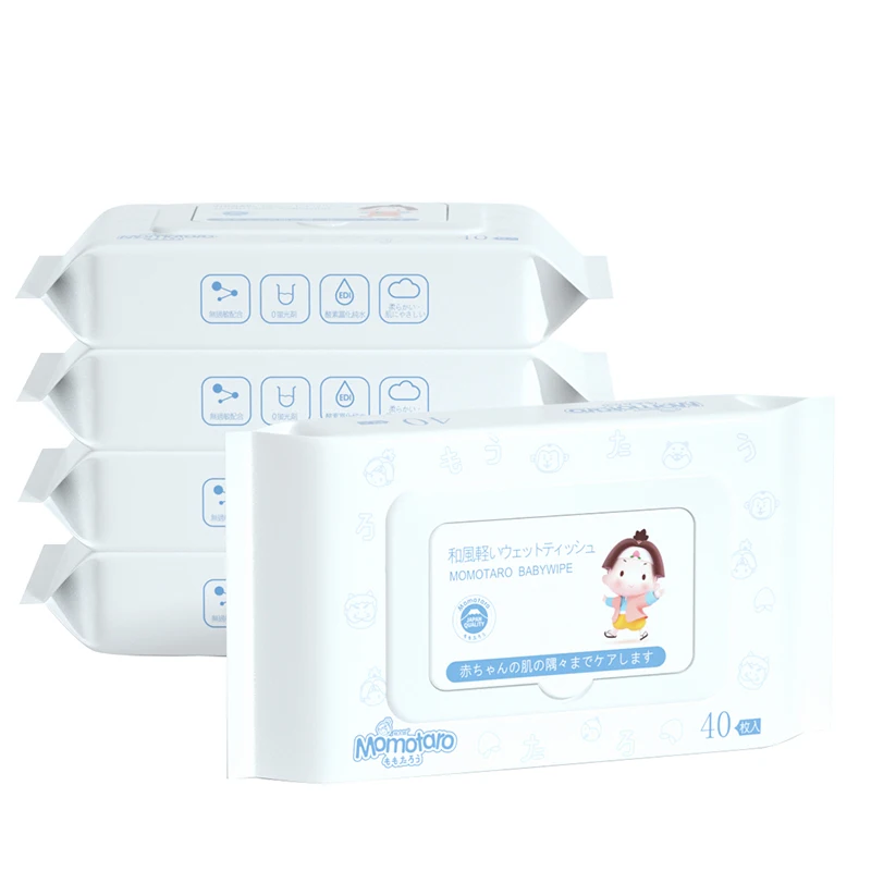 Momotaro brand can be OEM manufacturer wholesale cleaning and wiping disposable baby wipes