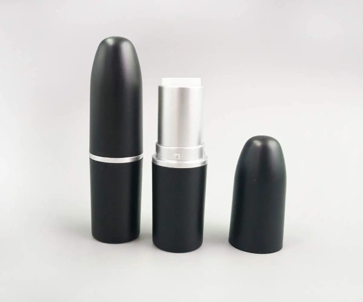 Black Bullet Empty Lip Balm Lipstick Tubes Container