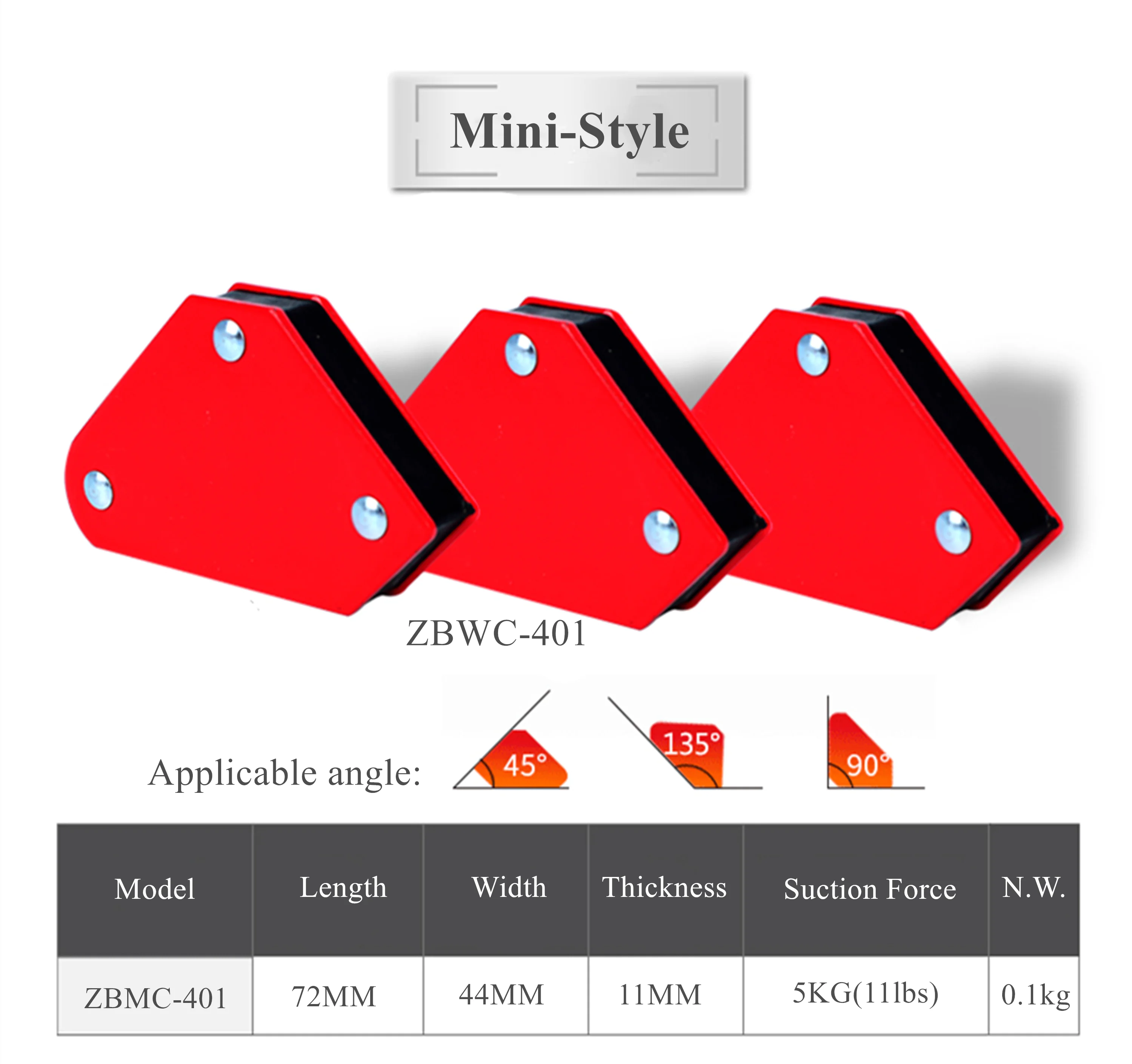 4PCS Magnetic Welding Welder Holder for Corner Magnet Metal Working Tools and Equipment