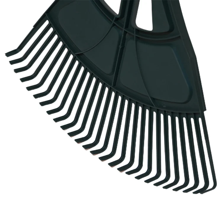 
Leaf Rake Lawn Rake Garden Rake with 157mm long Lightweight Aluminum Handle, Durable Plastic Head 26 Tines 
