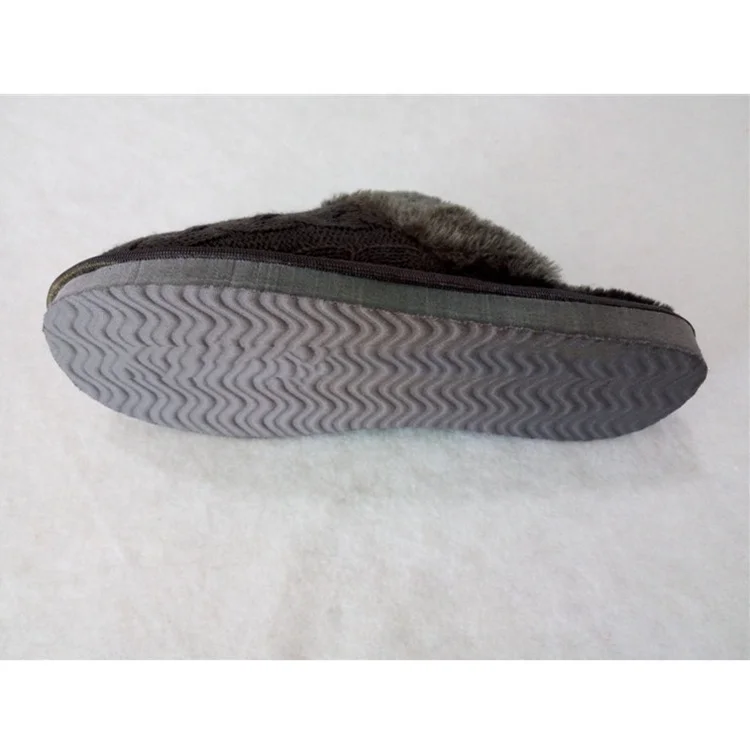 High quality  footwear design EVA sole winter knitted indoor  slippers