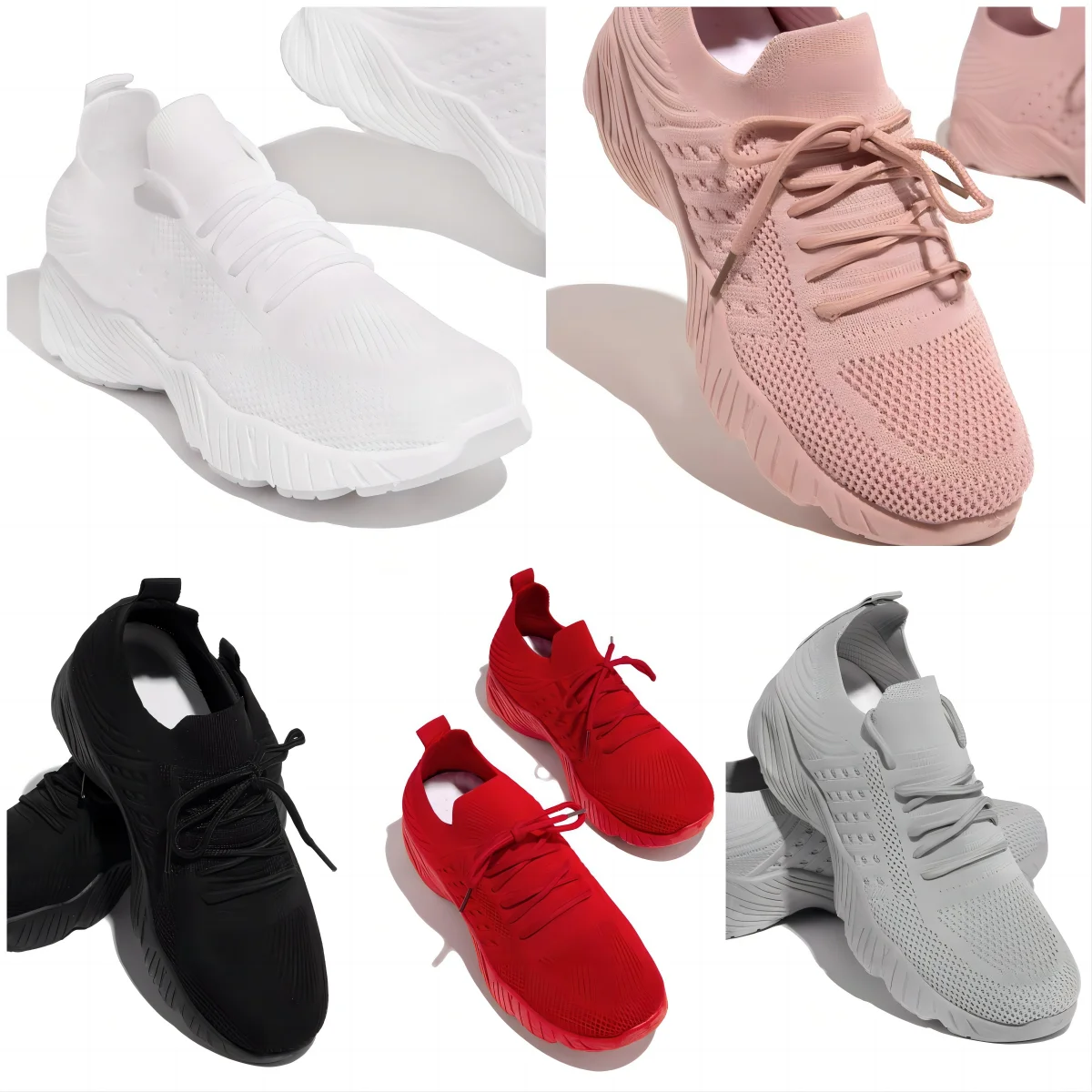 Новинка; Дышащая повседневная обувь для тенниса на шнуровке; Женская пеших прогулок; Повседневные кроссовки; Обувь
