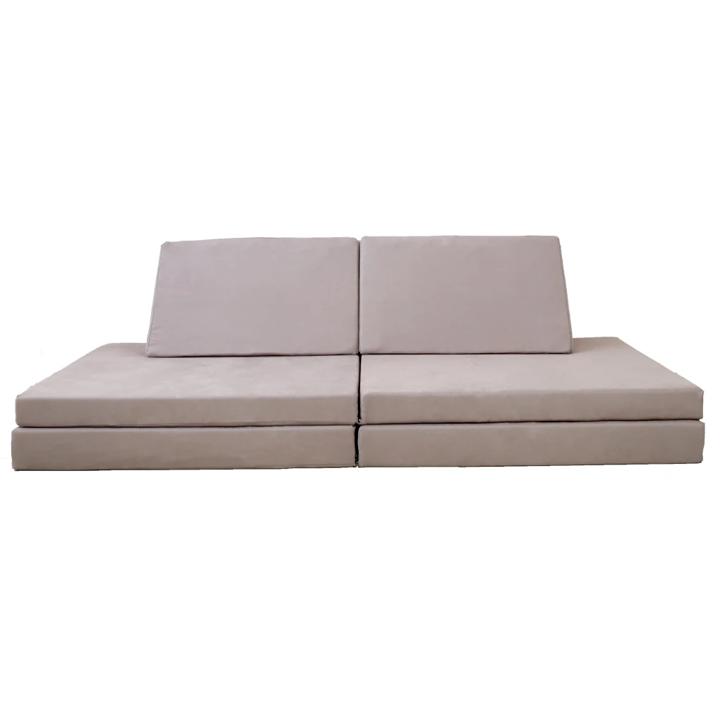 
Hot Selling Suede Snow Velvet Multi-functional Sectional Sofa 6 Blocks Modular Set Customizable DIY Kid Play Couch 