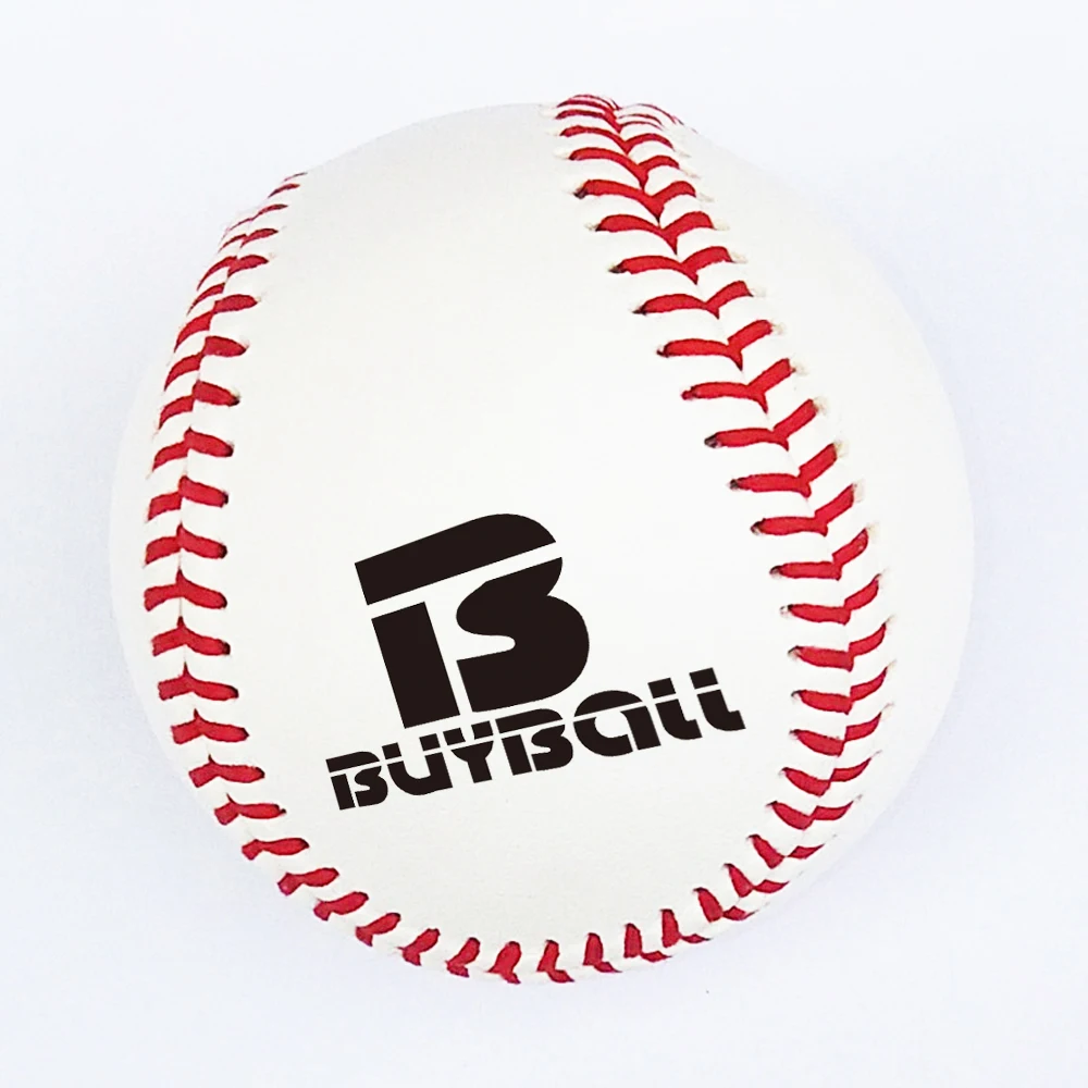 directly factory  professional cowhide full grain leather baseball with 30% wool winding double cushioned cork core baseball
