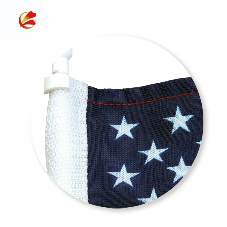 American  Flag Professional Factory Supply US 12x18inch  Free  PANTONE  Print Car Flag