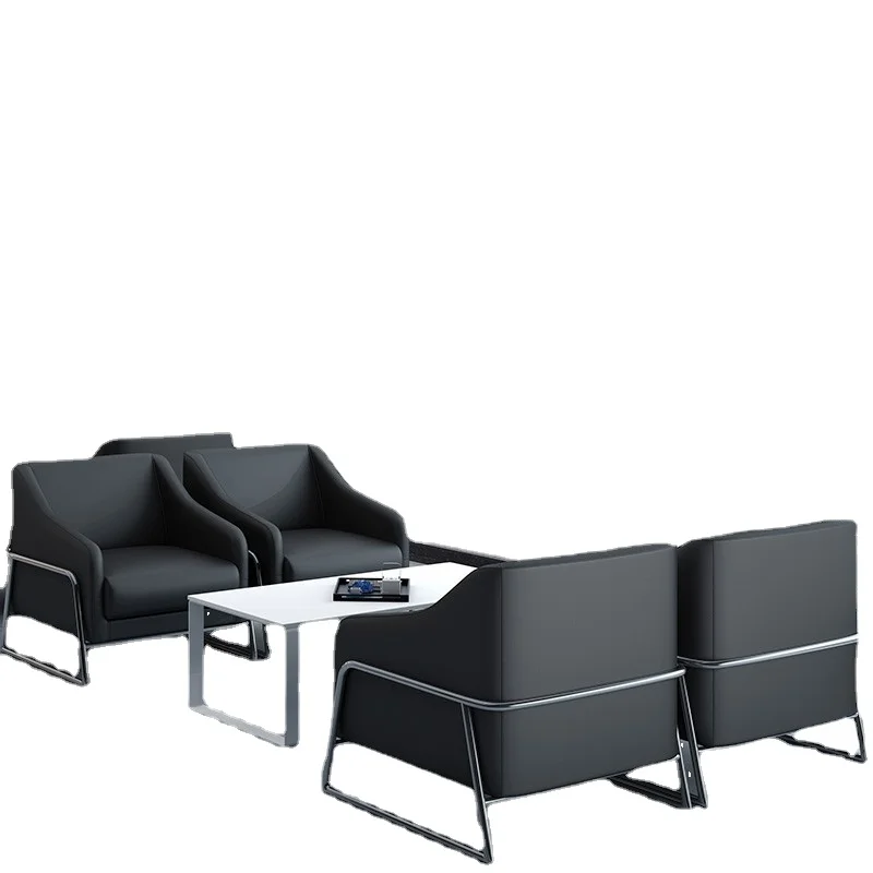 high quality customized color sofa set american black office sofa armchair cape area VIP room white leather couch
