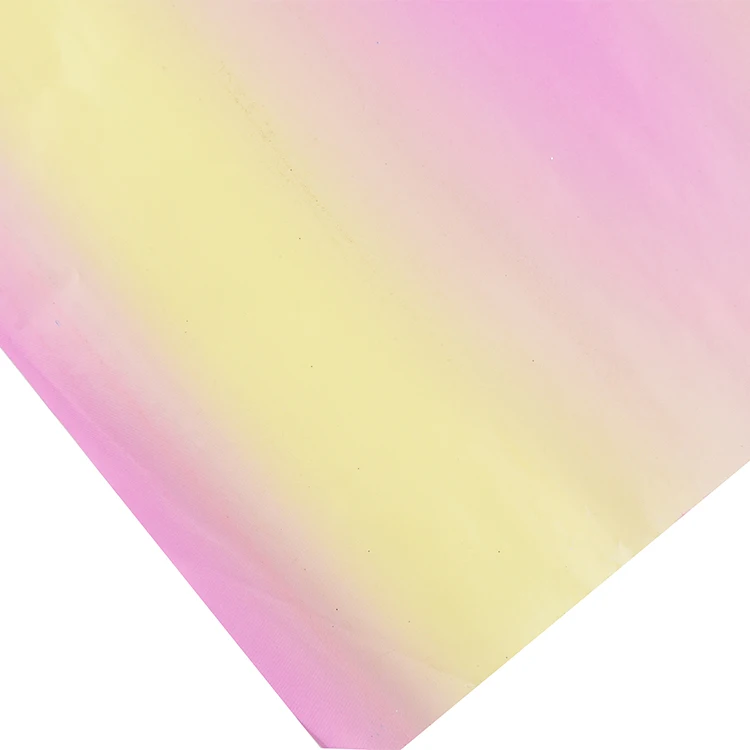 
Factory Wholesale Personality Design Ins Pink Blue Gradient Gift Wrapping Paper Roll 