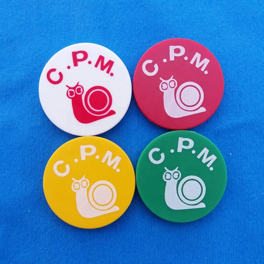 hot stamping gold LOGO OR SILVER LOGO poker chips factory