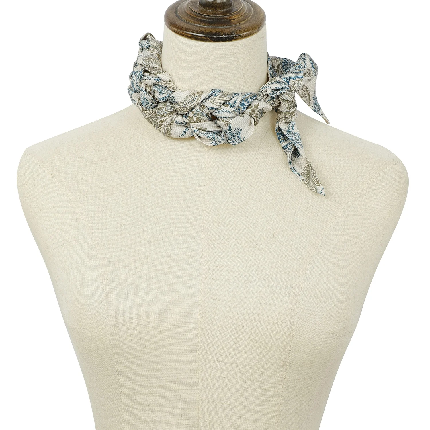 Fashion Long Angled Polyester Scarf Bag Handle Scarf Ribbon Belt VersatileTied Bag Bow Small Polyester Edge Scarf