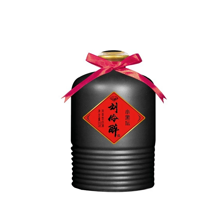 LIU LING ZUI Little Black Altar Chinese Liquor Traditional Handicraft Nature Grains Made By Hand