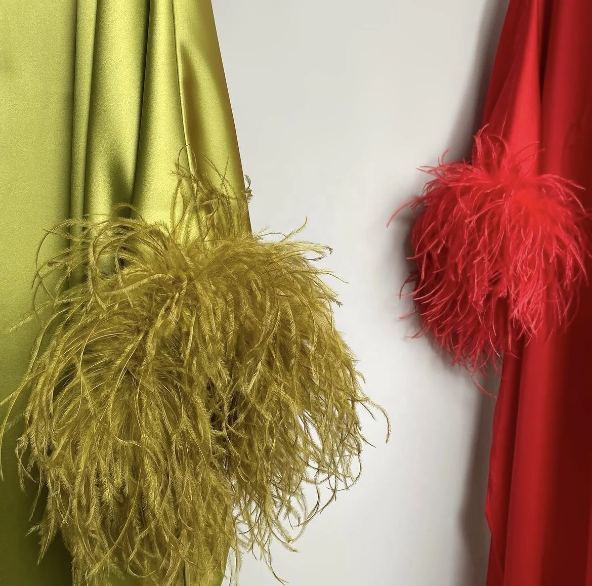 Saudi Arabia Jersey Prom Gown With Feather Shawl Long Sleeve Dubai Floor Length Elegant Evening Dress For Women Luxury