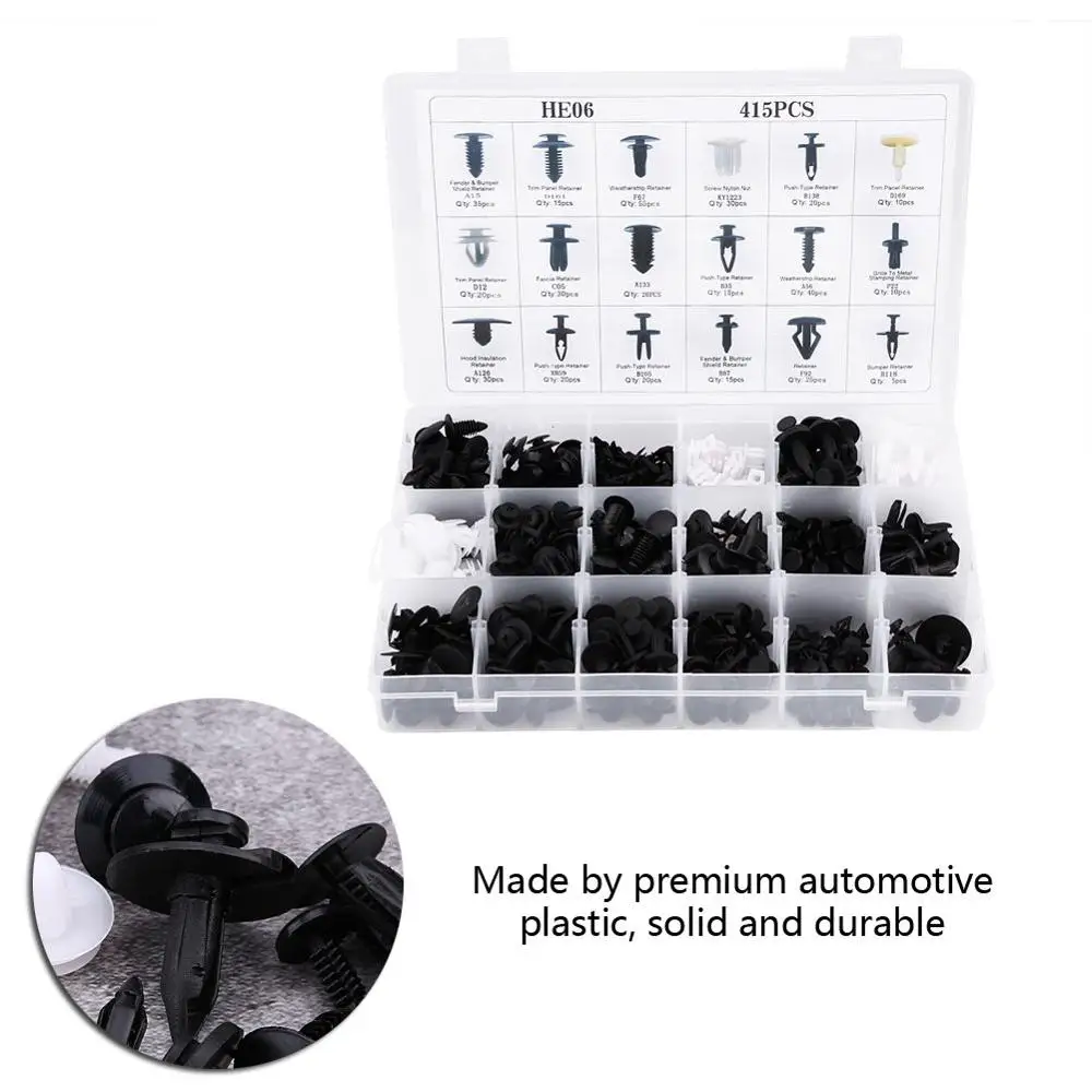 
2019 Wholesale Car Push Pin Rivet Retainer Automotive Trim Clip Panel Body Interior Assortment Kit Car Clip 