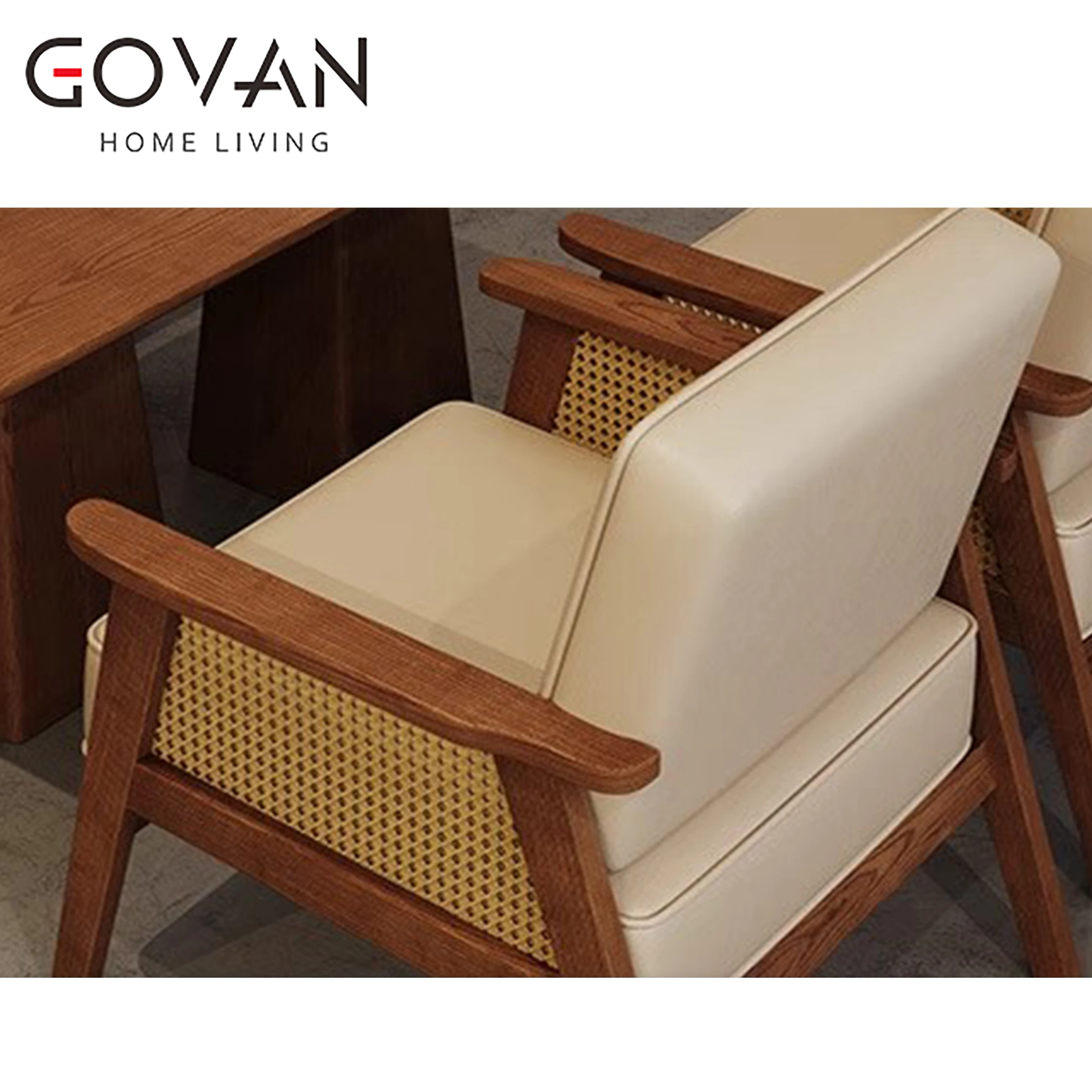 2024 Wabi Sabi Retro Casual Solid Wood Sofa Chair Quality Single Seater Sofa Living Room