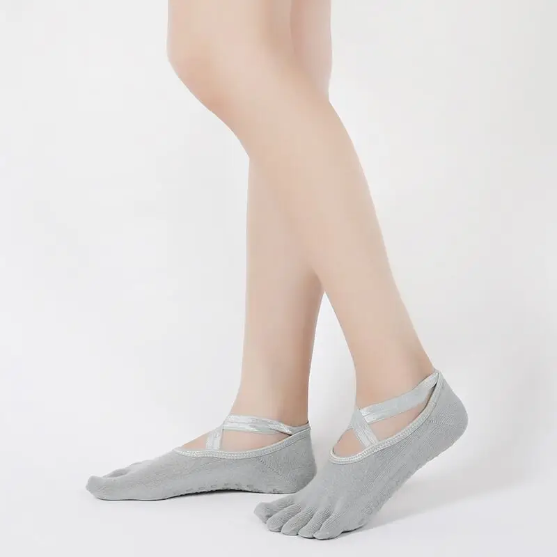 Носки для йоги нескользящие носки для пилатеса, чистый Барр, танец