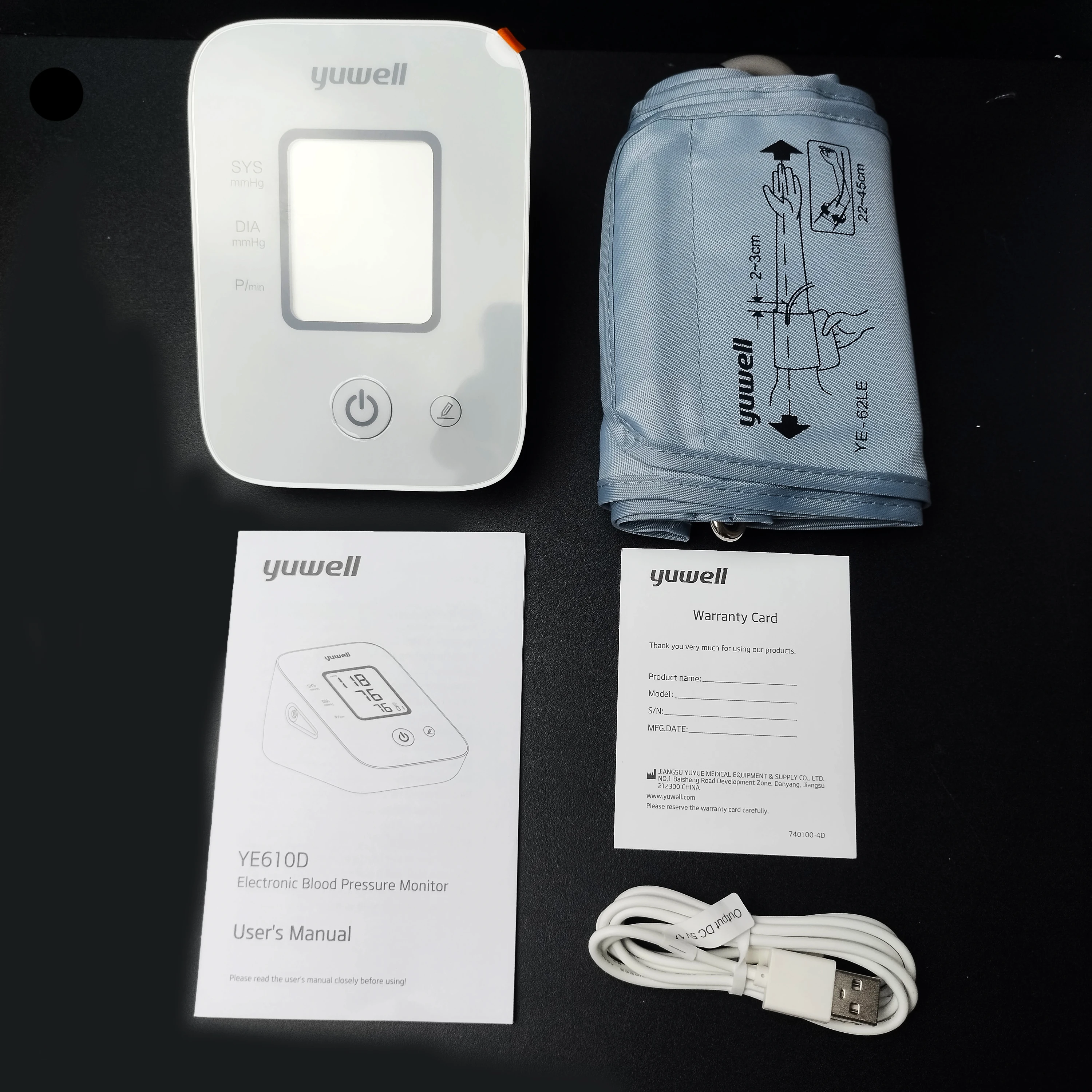 Household Clinic Medical YUWELL Sphygmomanometer Upper Arm Measuring Automatic BP Monitor Electronic Blood Pressure Monitor