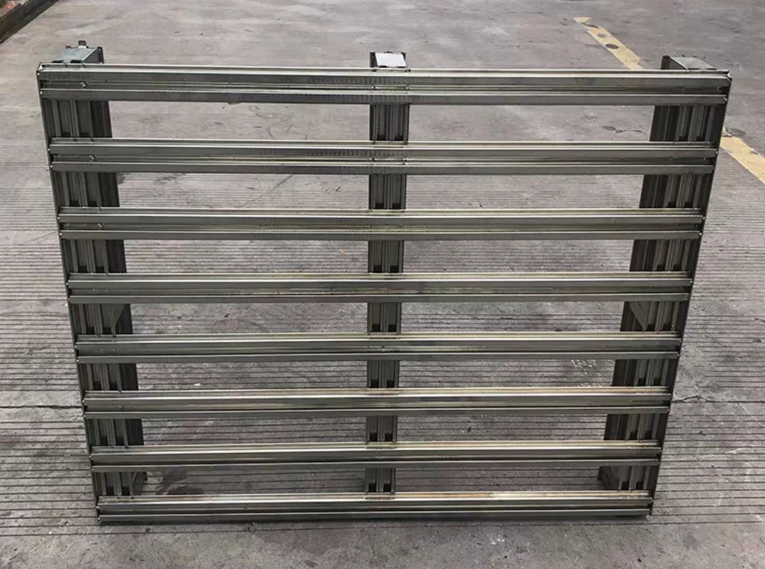 Customized Warehouse Forklift Heavy Duty Iron Steel Pallets For Sale Storage Use With Pallet Racking Systems Pallet Supplier