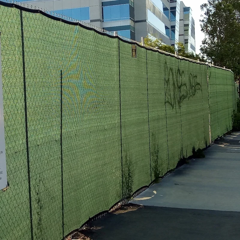 Heavy duty 240gsm windbreak privacy screen nets aluminum buttonholes windbreak nets