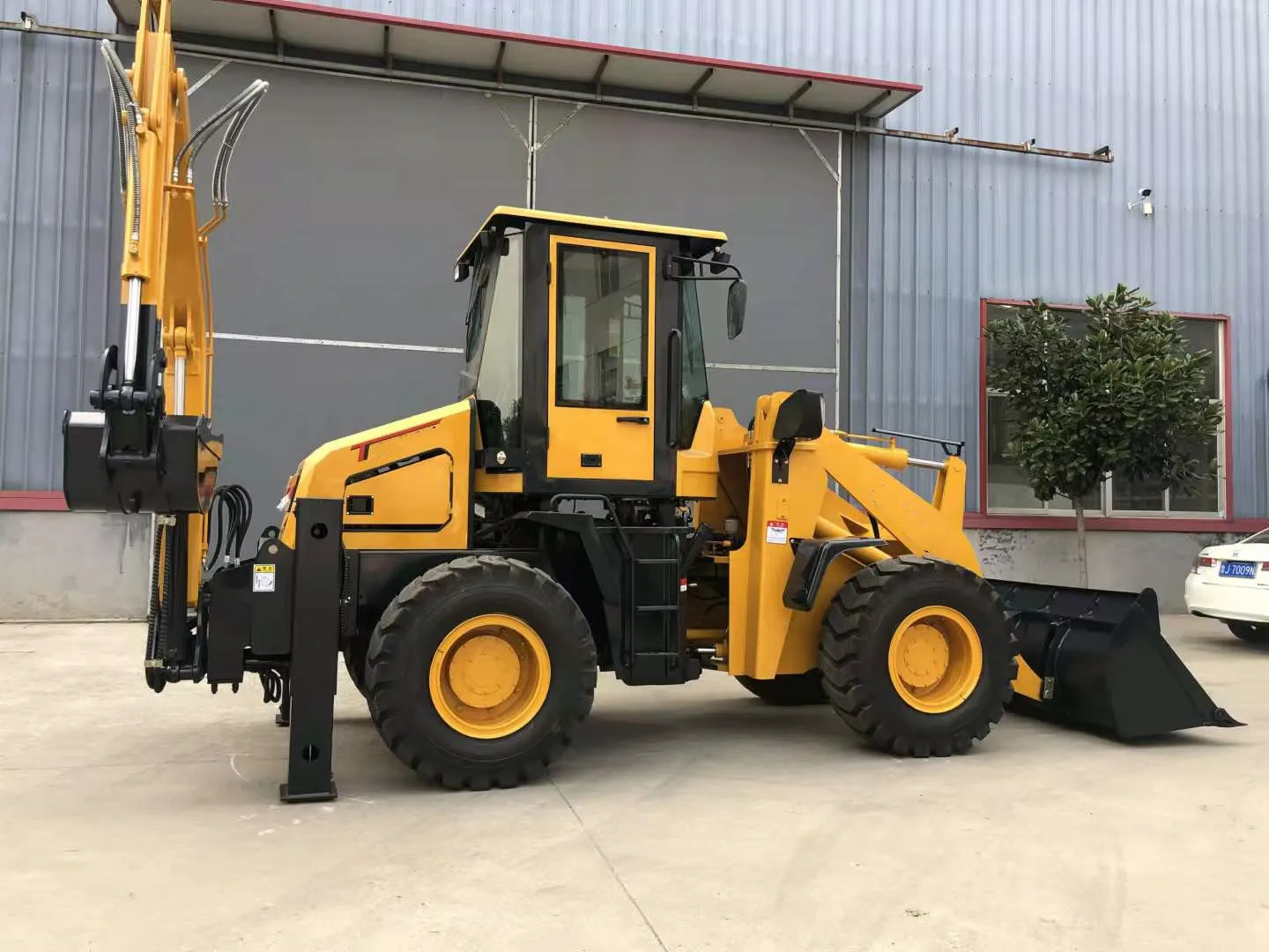 6 ton New Diesel Engine Large Mini Retroexcavadora Farm Tractor Digger Backhoe Excavator Loader 4x4 Backhoe