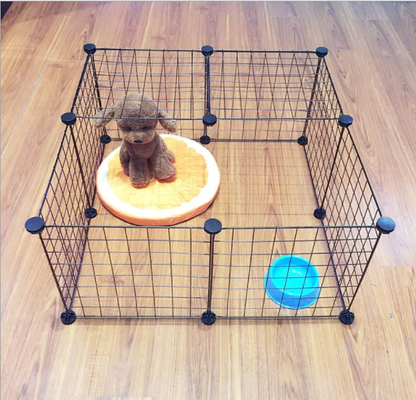 Stackable Wire Grid &Interlocking Storage 6 Cubes Shelves