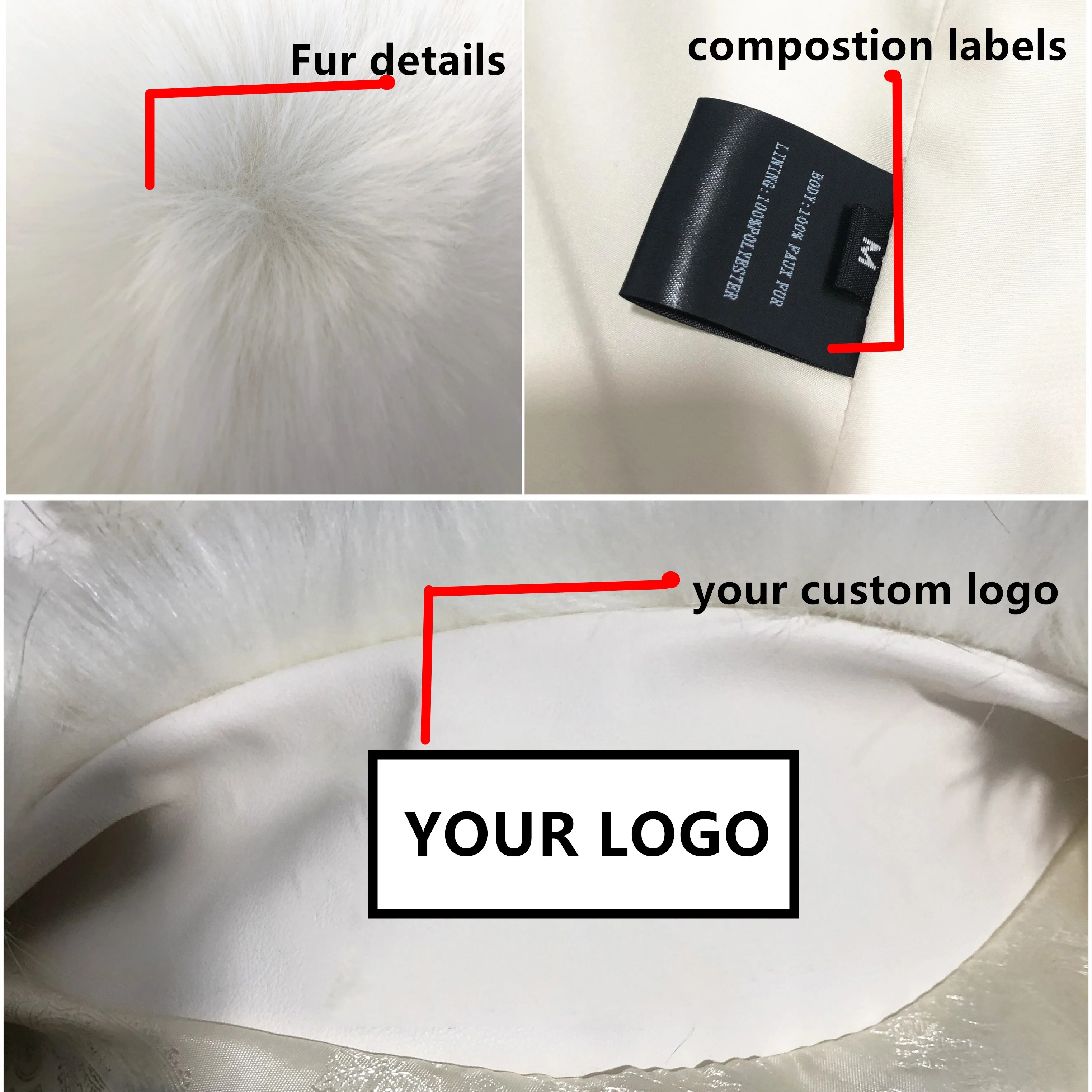 2022wholesale Natural Fox Fur Coat High Quality Long Use Possum Faux Custom Winter Sexy Women Fur Coats