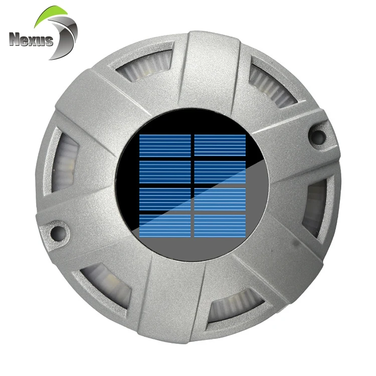 High Efficiency Round Garden Park Decorative Light Ip67 Outdoor Waterproof Led Solar Underground Lamp