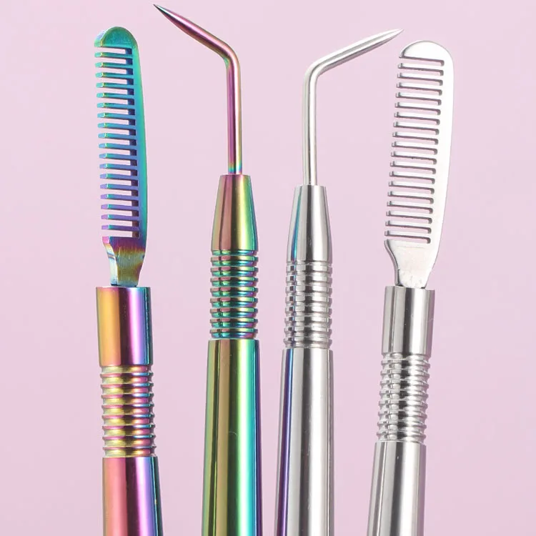 Beauty Eyelash Lift Perm Tool Stainless Steel Lash Separating Rods Eyelash Perm Lifting Stick