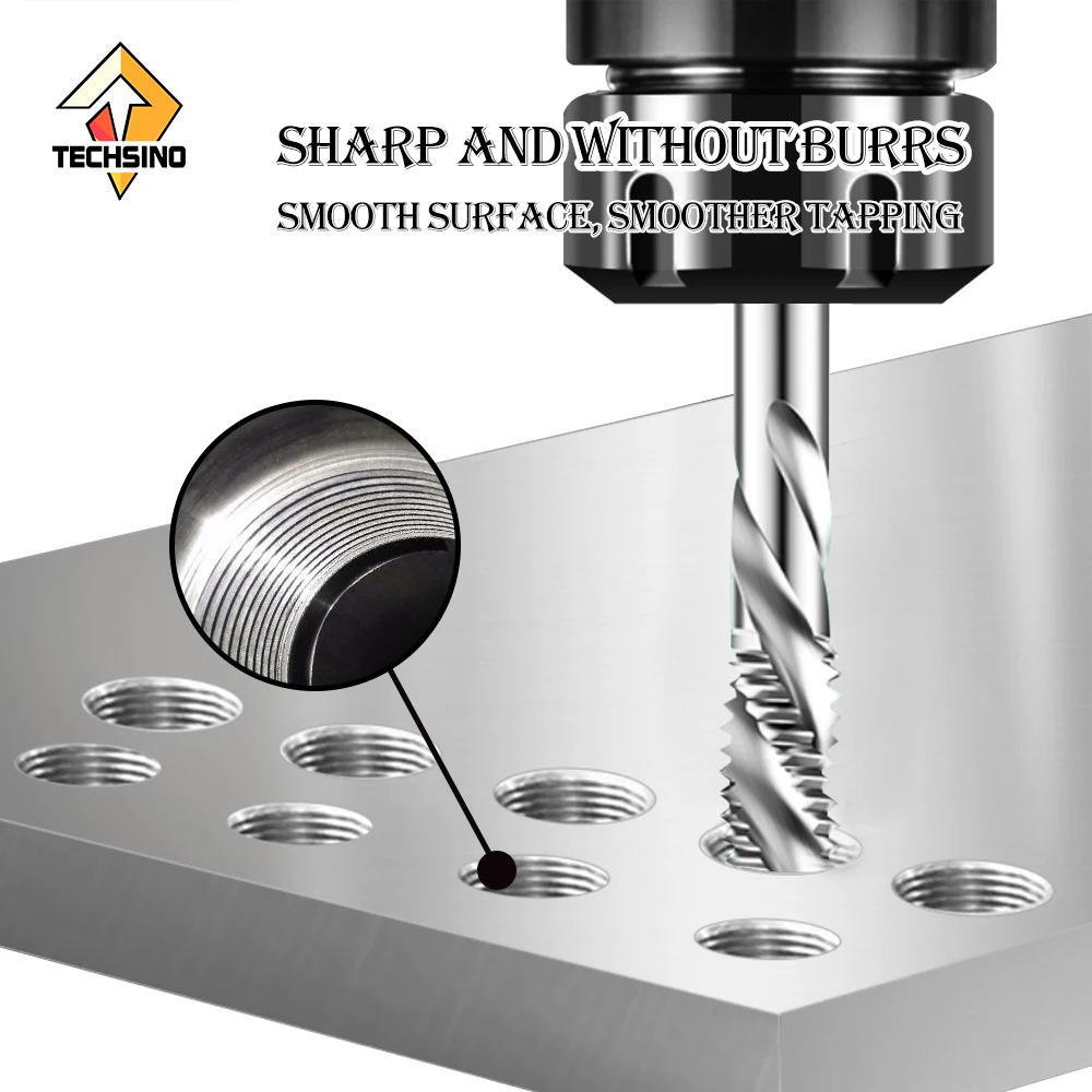 Cobalt-Containing Titanium Plating Machine with T605 JIS Spiral Flute Metric Coarse Tap  Spiral Tap with Tip threading taps