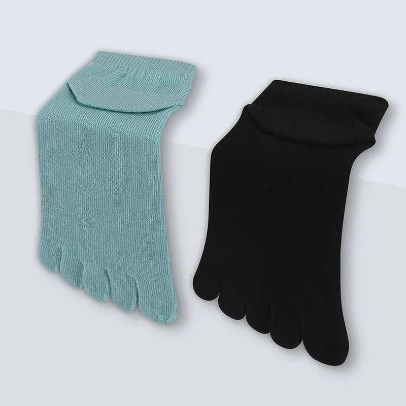 Custom Cotton Coolmax Toe Socks For Men Low Cut Short Sport Running Five Finger Socks
