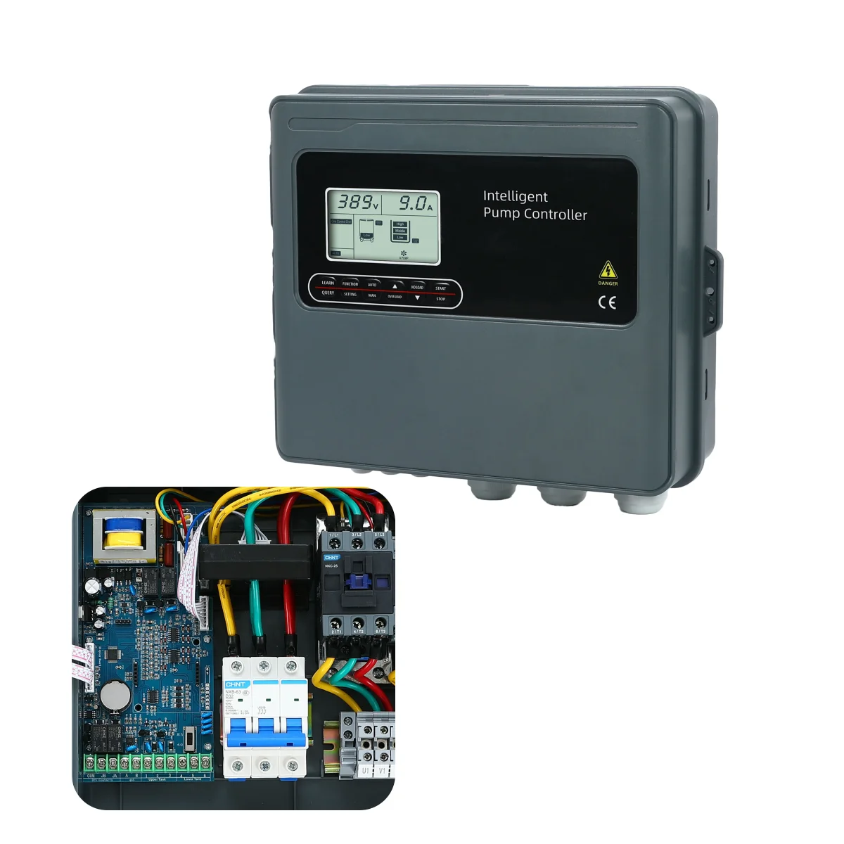 RS485 Intelligent water pump controller IP54 water level control for stainless steel pump
