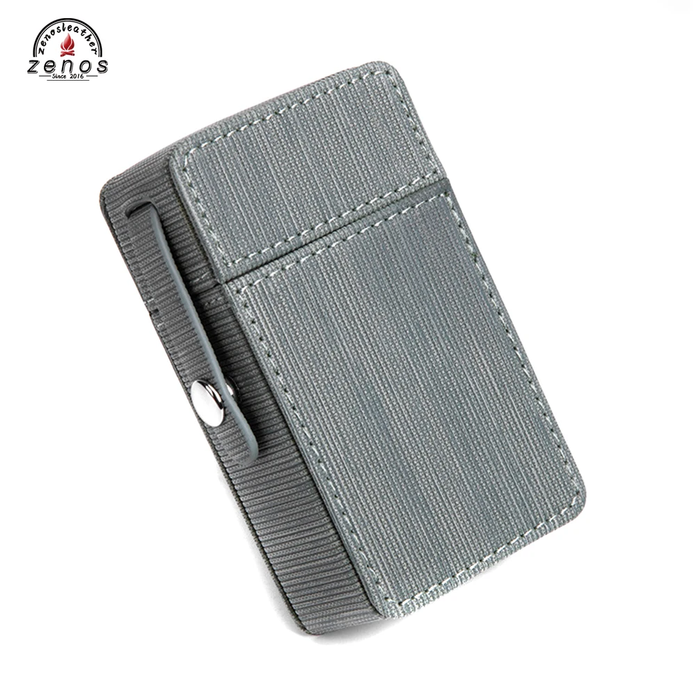 Zenos оптовая цена Pu кожаный полосатый портсигар модный портативный портсигар защитный чехол для мужчин и женщин