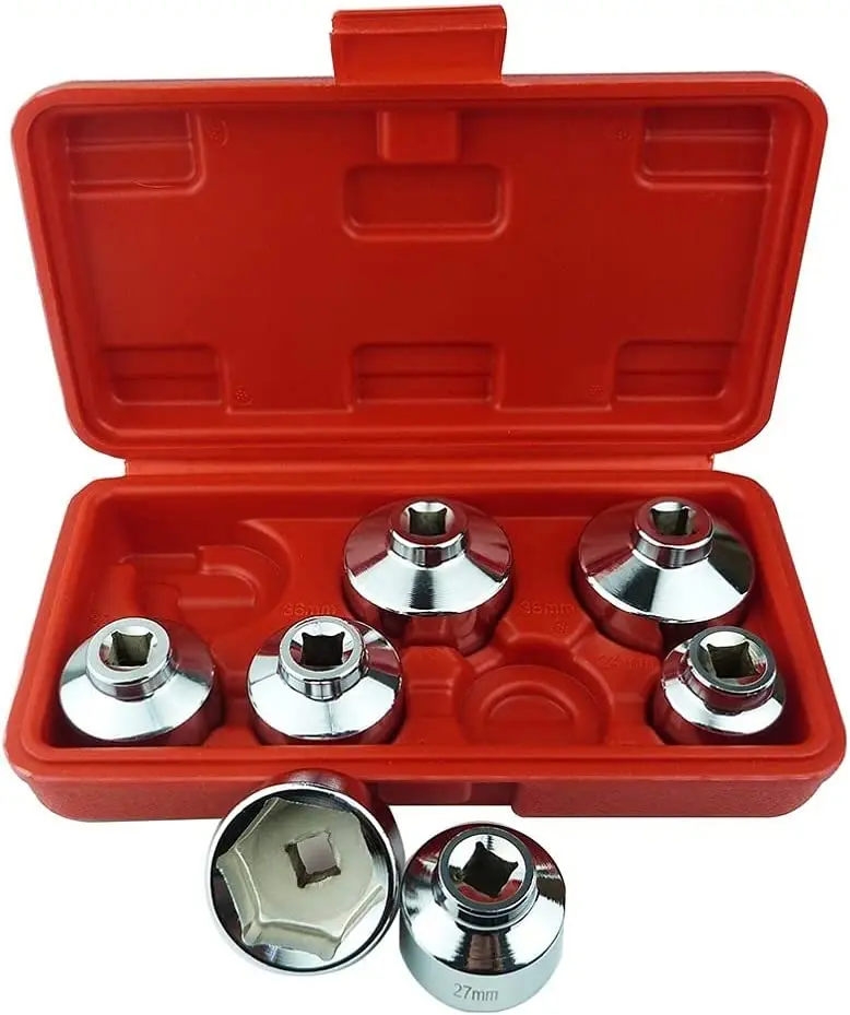 24 27 29 30 32 36 38mm 7 Pieces Oil Filter Removal Socket Wrench Tool Socket Set