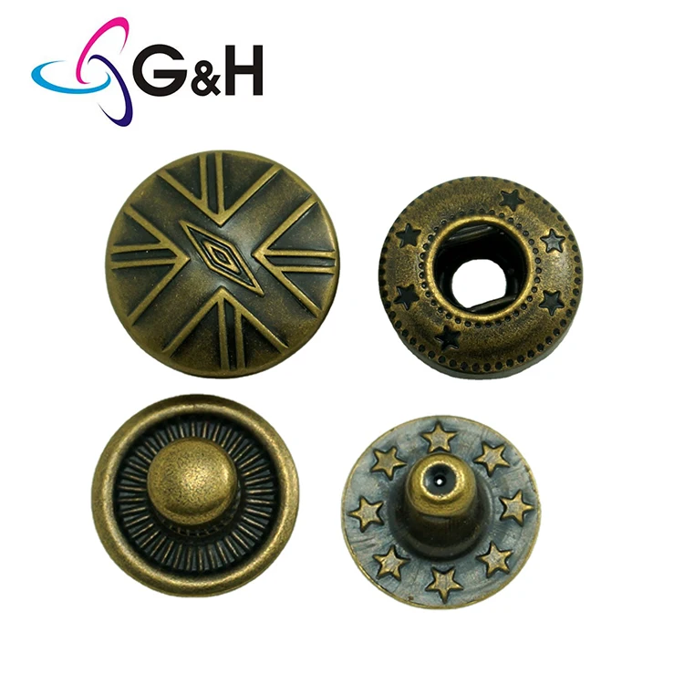 Ginger Snaps Screw Back Concho Pin On Name Button Brand