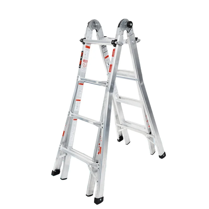 Highly Versatile  Aluminium Multi-Purpose  Ladder Aluminium Hinge  Step Ladder Max Multiple  Feature Folding Material