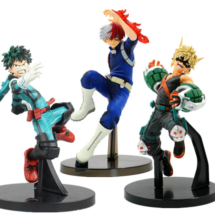 18cm My Heros Academia Action Figures Midoriya Izuku Shoto Bakugou Katsuki Shoto Todoroki Figure Collection Character PVC Toy