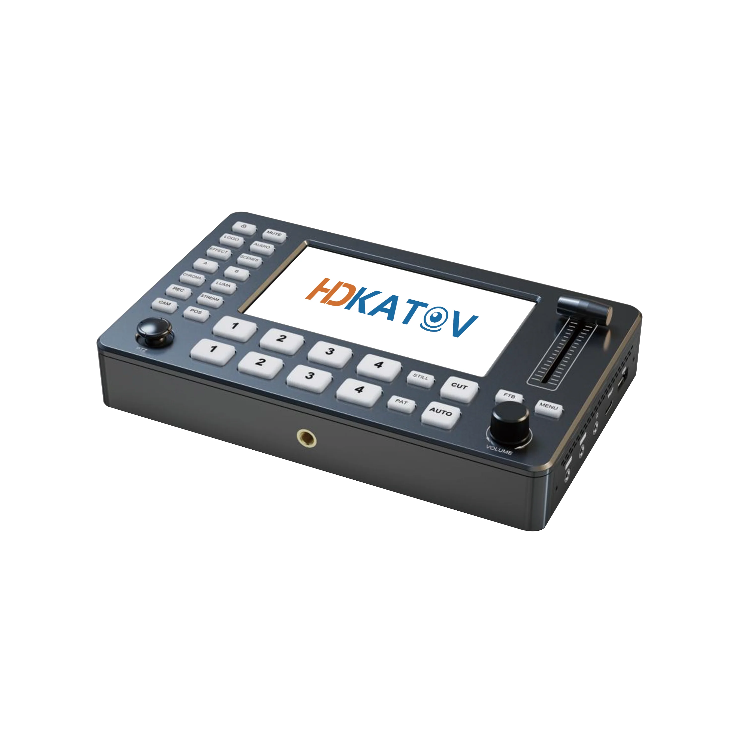 New design PTZ Camera Control Live Streaming and Recording 4 Channel HD MI Video Switcher Mixer with T-bar switching