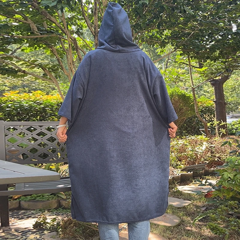 custom Wearable Surf Poncho Changing Towel poncho with Hood and Front Pocket  Thick Quick Dry Microfiber Wetsuit Poncho Towel