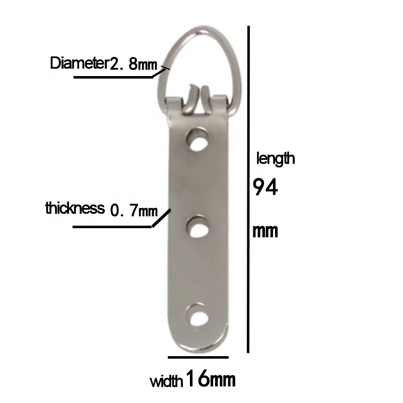 Wholesale Photo Frame Hook Metal Photo Mirror Frame D-Ring Hanger Nickel Plated keyholes Hanger