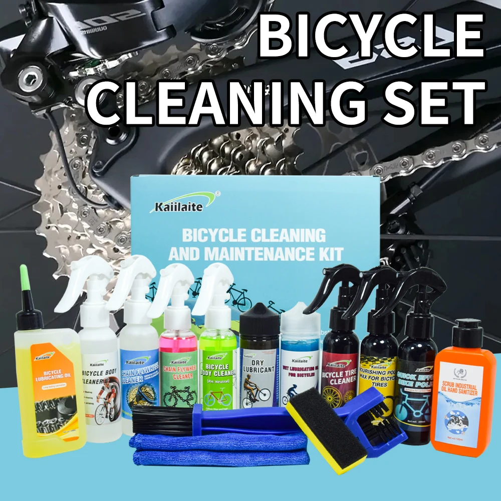 Easy-to-Carry Bicycle Chain Oil and Cleaner Dry Rust Resistant with a Variety of Bike Tools