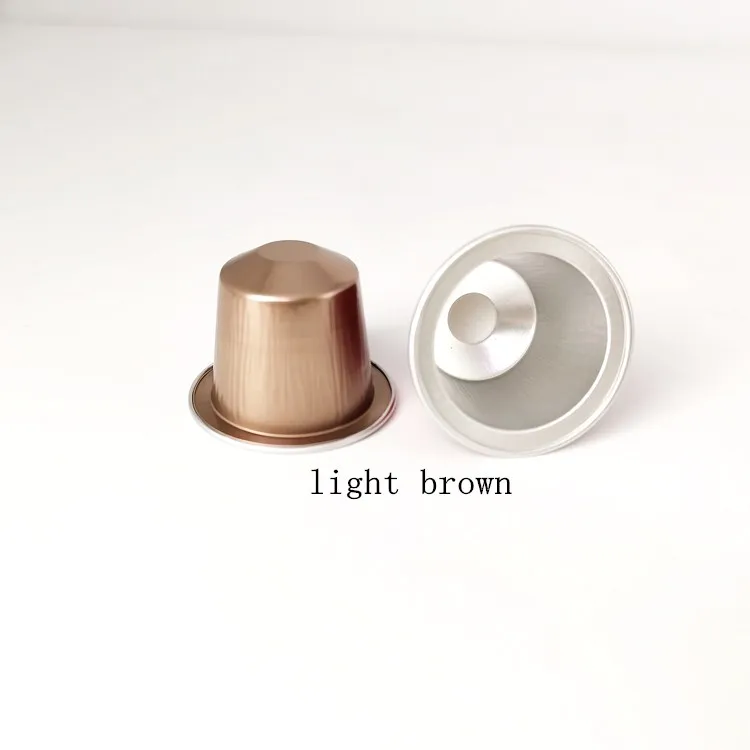 Disposable 15ML empty coffee capsule home-made alu foil cup