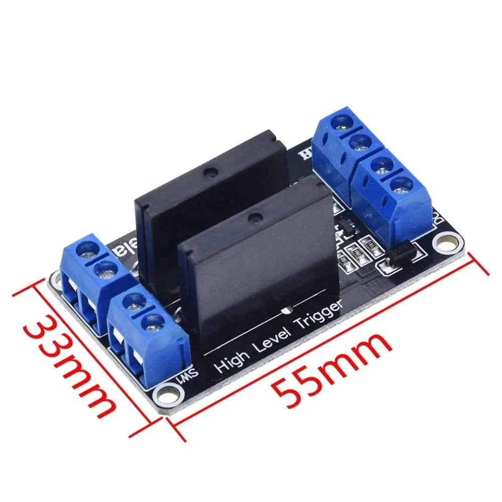 1/2/4/8 channel 5V low level solid state relay module with fuse 250V2A