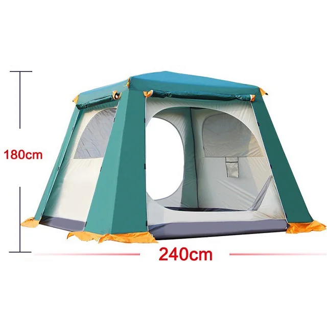 4-5 Person Family Outdoor Double Automatic Pop up Camping Tent