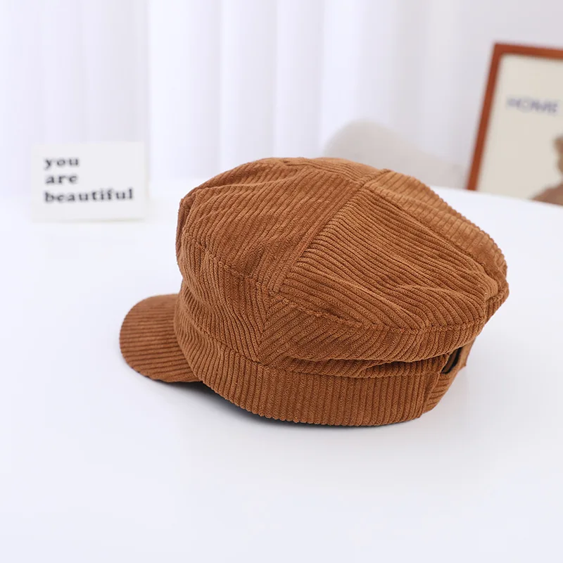 Winter Kids Hat For Girl And Boy Children Beret Caps Octagonal Clothes For Newborn Photography Props Child Hat Korean