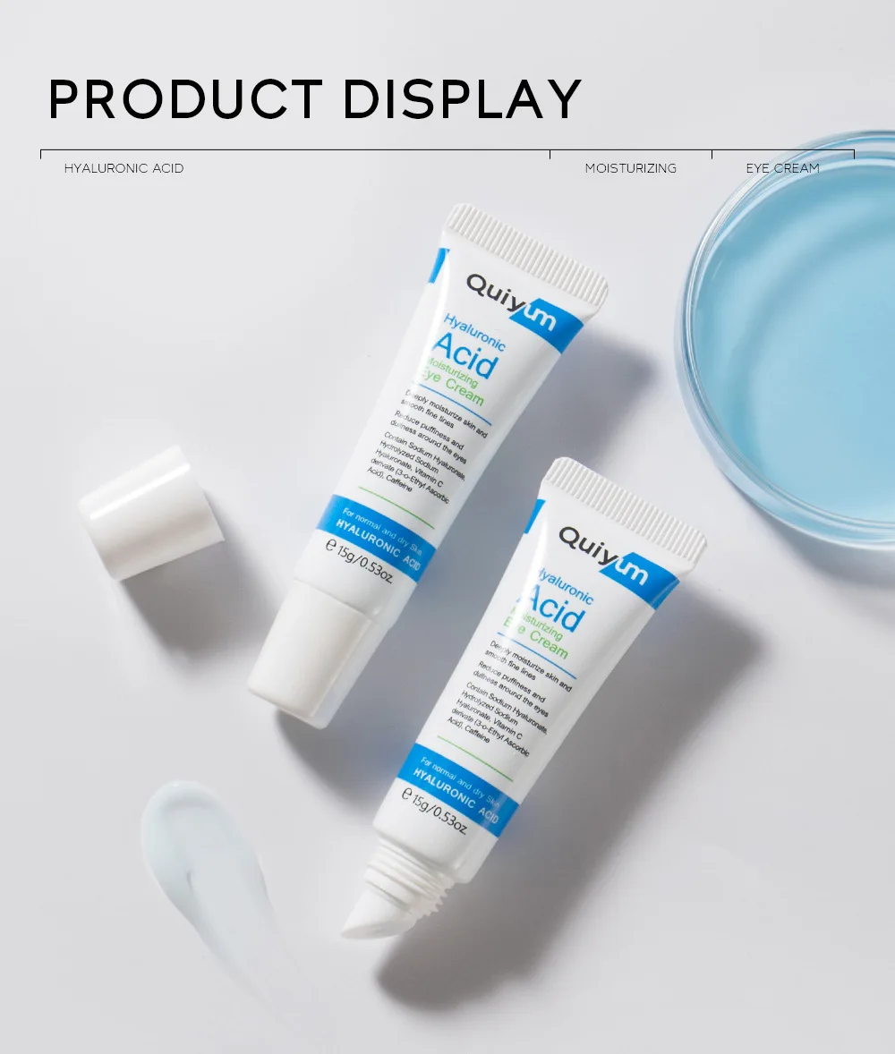 Hyaluronic Acid 15g  Moisturizing Improve Dullness Around Eyes Firm Eye Skin Eye Cream