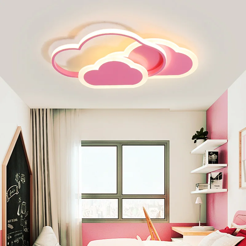 
Cute designed cloud shape led ceiling light bedroom lights with remote for Children Room 