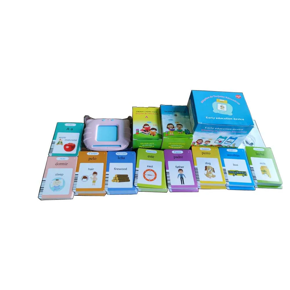 Spanish English 510 words kids talking flash cards